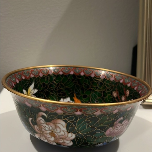 💕Vintage enamel floral basket bowl - Picture 5 of 5